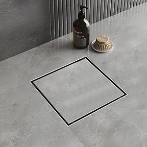 lipka 5 x 5 square floor drain with tile insert  304 stainless steel bathroom drain with anti-cockroach trap  invisible shower drain for wet amp dry areas