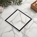 LIPKA 8 x 8 Inches Square Tile Insert Floor Drain | 304 Grade Stainless Steel/Invisible Shower Drain Channel | Waste Water Floor Drain for Bathroom & Showers Areas/Drain Jali with Anti Cockroach Trap