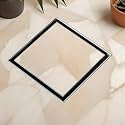 LIPKA 6 x 6 Inches Square Tile Insert Floor Drain | 304 Grade Stainless Steel/Invisible Shower Drain Channel | Waste Water Floor Drain for Bathroom &amp; Showers Areas/Drain Jali with Anti Cockroach Trap