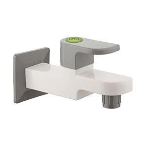 lipka grand bib cock faucet  ptmt water tap ivoryyellow color  plastic  polished