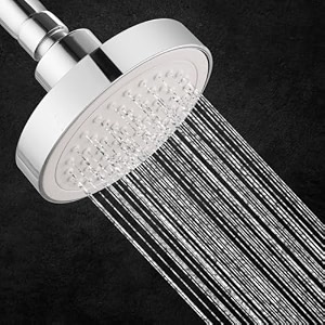 lipka raq abs overhead rain shower 4 inches shower for bathroom with silicon nozzles without shower arm and flange