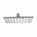 LIPKA Sandwich Overhead Shower 4x4 Inches | 304-Grade Stainless Steel Showerhead for Bathroom with Easy-to-clean Silicone Nozzles | WITHOUT ARM &amp; FLANGE