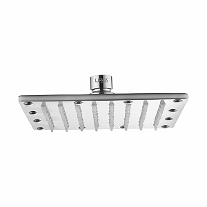 lipka sandwich overhead shower 4x4 inches  304-grade stainless steel showerhead for bathroom with easy-to-clean silicone nozzles  without arm amp flange
