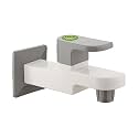 LIPKA Grand Bib Cock Faucet | PTMT Water Tap |Ivory/Yellow Color | Plastic | Polished