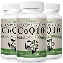 Liposomal CoQ10 800mg Ubiquinol Softgel, Max Absorption Ubiquinol Coenzyme Q10, Ubiquinol CoQ10 Supplement for Antioxidant, Heart Function & Energy Production, Pure CoQ10 800mg, 180 Vegan Softgels