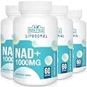 Liposomal NAD+ 1000 mg Supplement | High Bioavailability Liposomal Delivery | Cellular Energy &amp; Wellness Support | Pure NAD+ Dietary Supplement for Men,Women, 240 Softgels