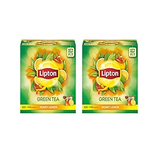 lipton green tea honey amp lemon 100 tea bags-pack of 2 1600 gram