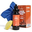 Liquid Cleaner Wax for Cars - 2 in 1 Car Wax Cleaner & Shine in One Step, Easy to Use Liquid for Paint Protection, Water Beading & Gloss for Black White Cars - 10.58 oz