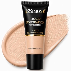 Liquid Foundation with Sponge Puff Applicator Full