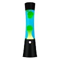 Vanful Liquid Motion Lamp with Black Base Glitter Lamps with Yellow Wax in Blue Water for Adults Night Light for Kids Boys Girls Great for Home Office Bedroom Decoration Christmas Birthday Present