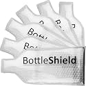 Liquid Spectrum Bottle Shield Reusable Wine Protector Travel Bag (6-Pack) - Unbreakable Bottle Sleeve, Leak Proof & Double Layer Bubble Protection | Wine Travel Bags for Suitcase Luggage, Clear