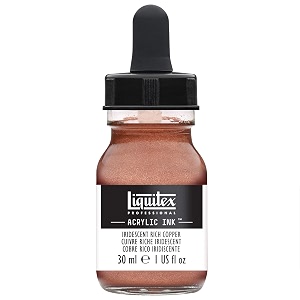 liquitex 4260230 ink 30ml irid coppr 1-oz jar iridescent rich copper