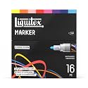 Liquitex Acrylic Paint Markers, Set of 16, Expression Colors, 2mm Nibs