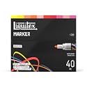 Liquitex Acrylic Paint Markers, Set of 40, Radical Colors, 2mm Nibs