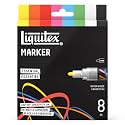 Liquitex Acrylic Paint Markers, Set of 8, Essential Colors, 2mm Nibs