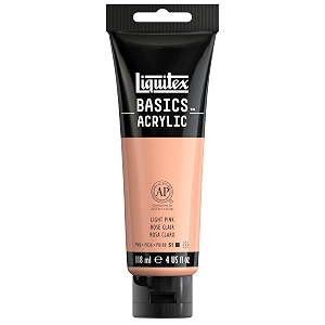 liquitex basics acrylic color 118 mllight portrait pink