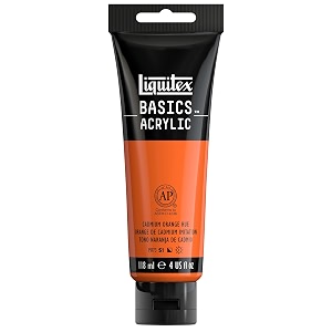 liquitex basics acrylic color cadmium orange