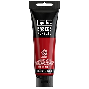 liquitex basics acrylic color cadmium red deep
