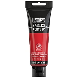 liquitex basics acrylic color cadmium red medium