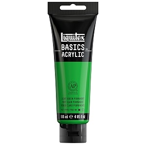 liquitex basics acrylic color light green permanent