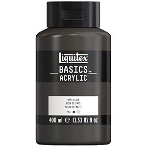 liquitex basics acrylic colour 400ml mars black