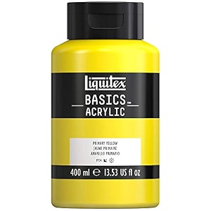 liquitex basics acrylic colour 400ml primary yellow