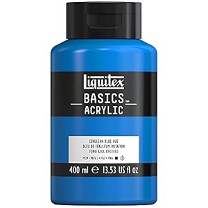 liquitex basics acrylic paint 135-oz bottle cerulean blue hue 13 fl