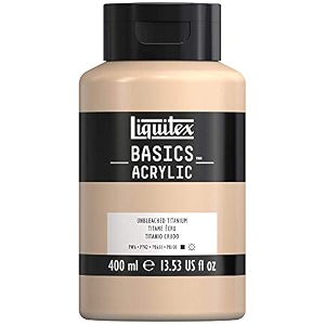 liquitex basics acrylic paint 135-oz bottle unbleached titanium 13 fl