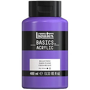 liquitex basics acrylic paint 135-oz bottle brilliant purple 13 fl