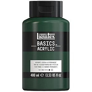 liquitex basics acrylic paint 135-oz bottle hookers green hue permanent 13 fl