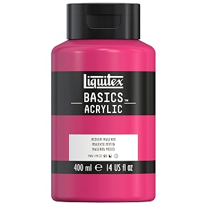 liquitex basics acrylic paint colours 135-oz bottle medium magenta
