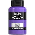 Liquitex Basics Acrylic Paint, 13.5-oz Bottle, Brilliant Purple, 13 Fl