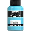Liquitex BASICS Acrylic Paint, 400ml (13.5-oz) Bottle, Light Blue Permanent