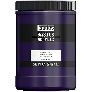 liquitex basics acrylic paint 32-oz jar dioxazine purple