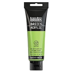 liquitex basics acrylic color bright yellow green