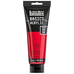 liquitex basics acrylic paint 845-oz tube pyrrole red