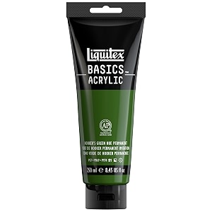 liquitex basics acrylic paint 845-oz tube hookers green hue permanent