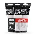 Liquitex Basics Acrylic Paint Three Pack, 4-oz Tube, Titanium White 3-Pack, 3 Count