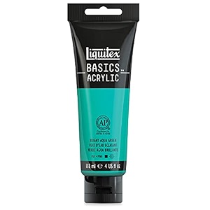 liquitex basics acrylick paint 118ml bright aqua green