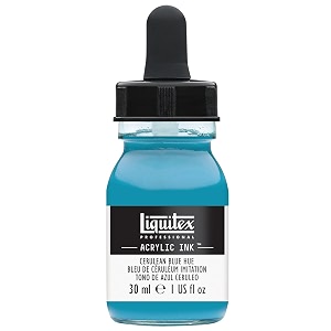 liquitex professional acrylic ink 1-oz jar cerulean blue hue