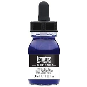 liquitex professional acrylic ink 1-oz jar prussian blue hue