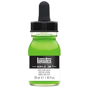 liquitex professional acrylic ink 1-oz jar vivid lime green
