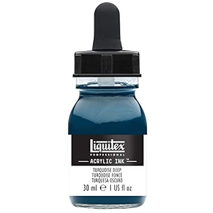 liquitex professional acrylic ink 1-oz jar turquoise deep