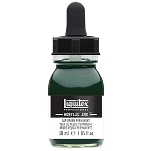liquitex professional acrylic ink 1-oz jar sap green permanent