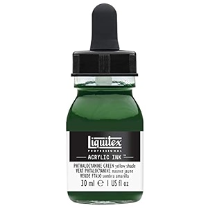liquitex professional acrylic ink 1-oz jar phthalocyanine green yellow shade