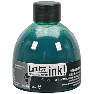 liquitex professional acrylic ink 51-oz jar phthalocyanine green yellow shade