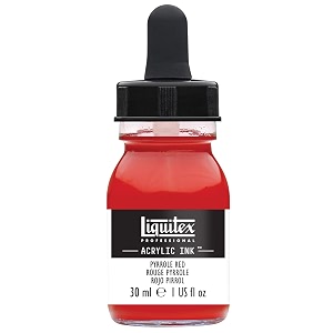 liquitex pyrrole red professional acrylic ink 1-oz jar