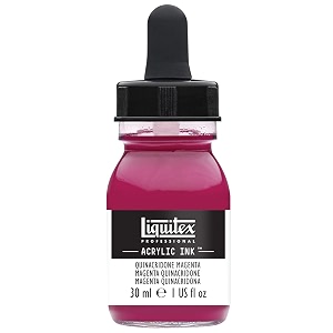 liquitex quinacridone magenta professional acrylic ink 1-oz jar