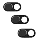LIRAMARK Metal Webcam Cover Slide, Ultra Thin Laptop Camera Cover Slide Blocker (Pack of 3)