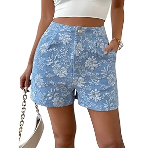 LIRIT Womens High Waist Casual Linen Blend